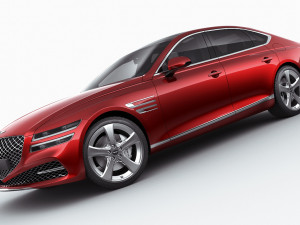 genesis g80 2021 3D Model
