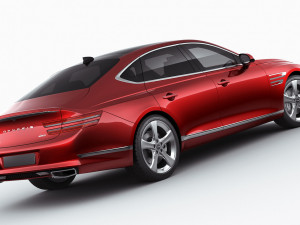 genesis g80 2021 3D Model