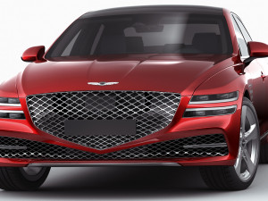genesis g80 2021 3D Model
