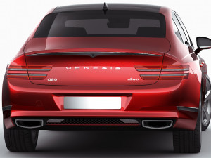 genesis g80 2021 3D Model