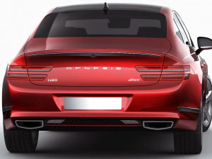genesis g80 2021 3D Model