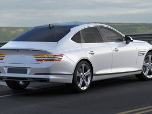 genesis g80 2021 3D Model