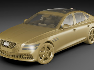 genesis g80 2021 3D Model