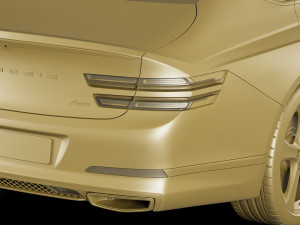 genesis g80 2021 3D Model