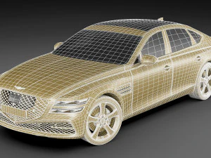 genesis g80 2021 3D Model