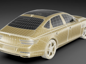 genesis g80 2021 3D Model