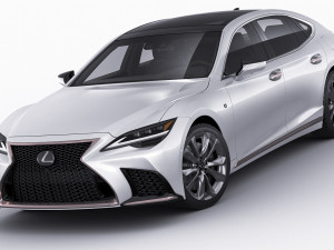lexus ls500 2021 hybrid and f-sport 3D Модель