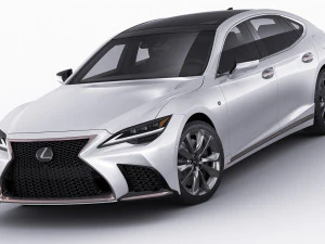lexus ls500 2021 hybrid dan f-sport Model 3D