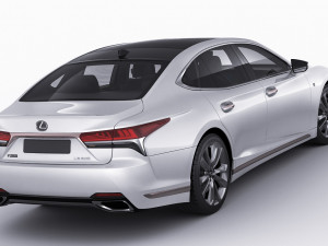 lexus ls500 2021 hybrid and f-sport 3D Модель