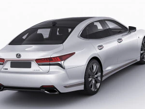 lexus ls500 2021 hybrid dan f-sport Model 3D