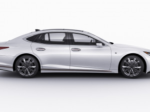 lexus ls500 2021 hybrid and f-sport 3D Модель