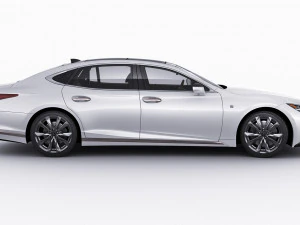 lexus ls500 2021 hybrid dan f-sport Model 3D