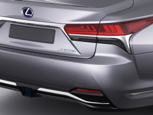 lexus ls500 2021 hybrid and f-sport 3D Модель