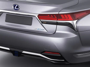 lexus ls500 2021 hybrid dan f-sport Model 3D