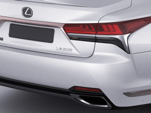 lexus ls500 2021 hybrid and f-sport 3D Модель