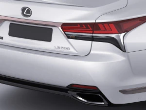 lexus ls500 2021 hybrid dan f-sport Model 3D