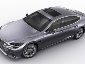 lexus ls500 2021 hybrid and f-sport 3D Модель