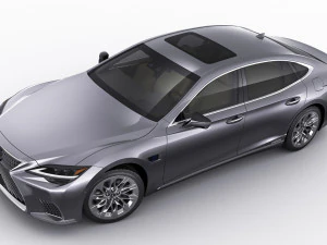 lexus ls500 2021 hybrid dan f-sport Model 3D