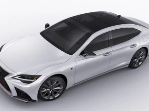 lexus ls500 2021 hybrid dan f-sport Model 3D