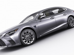 lexus ls500 2021 hybrid and f-sport 3D Модель
