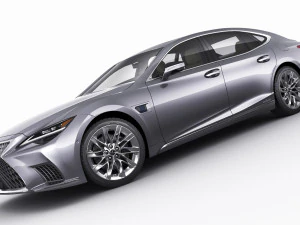 lexus ls500 2021 hybrid dan f-sport Model 3D