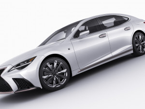 lexus ls500 2021 hybrid and f-sport 3D Модель