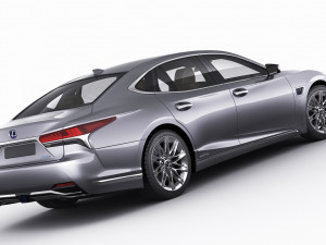 lexus ls500 2021 hybrid and f-sport 3D Модель