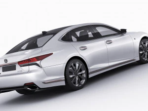 lexus ls500 2021 hybrid dan f-sport Model 3D