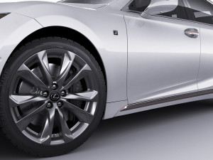 lexus ls500 2021 hybrid and f-sport 3D Модель