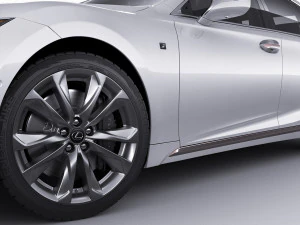 lexus ls500 2021 hybrid dan f-sport Model 3D