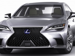 lexus ls500 2021 hybrid and f-sport 3D Модель