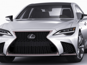 lexus ls500 2021 hybrid and f-sport 3D Модель