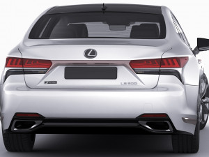 lexus ls500 2021 hybrid and f-sport 3D Модель