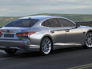 lexus ls500 2021 hybrid dan f-sport Model 3D