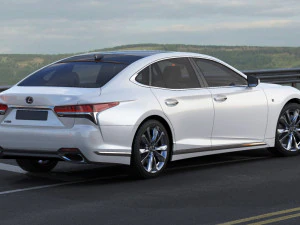 lexus ls500 2021 hybrid dan f-sport Model 3D