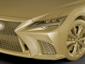lexus ls500 2021 hybrid and f-sport 3D Модель