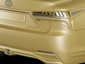 lexus ls500 2021 hybrid and f-sport 3D Модель