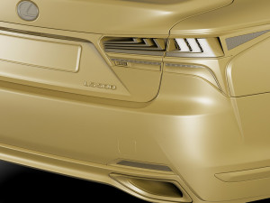 lexus ls500 2021 hybrid and f-sport 3D Модель