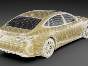 lexus ls500 2021 hybrid and f-sport 3D Модель