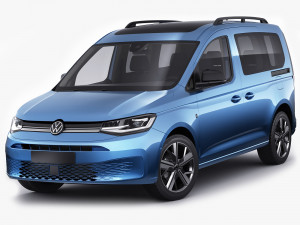 volkswagen caddy life 2021 Modelo 3D