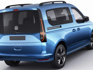 volkswagen caddy life 2021 3D Model