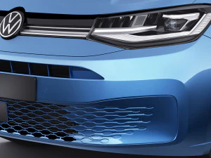 volkswagen caddy life 2021 3D Model