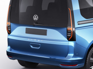 volkswagen caddy life 2021 3D 模型