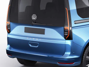 volkswagen caddy life 2021 3D Model