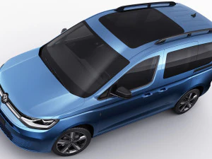 volkswagen caddy life 2021 3D Model