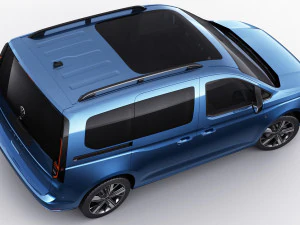 volkswagen caddy life 2021 3D Model