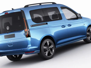 volkswagen caddy life 2021 3D Model