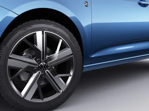volkswagen caddy life 2021 3D Model