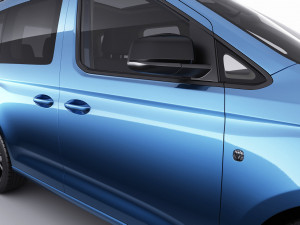 volkswagen caddy life 2021 3D 模型