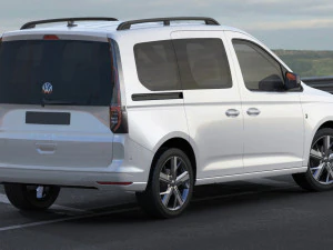 volkswagen caddy life 2021 3D Model